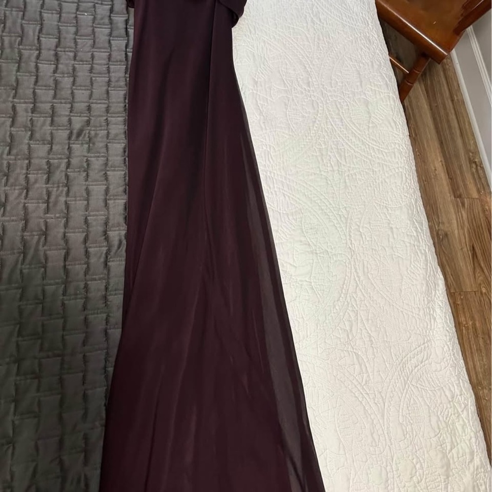 Elegant Dark Purple Maxi Dress